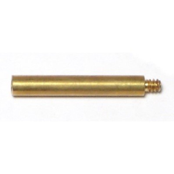 Midwest Fastener #4-36 x 1" Brass Coarse Thread Lamp Turnkey Extensions 10PK 64604